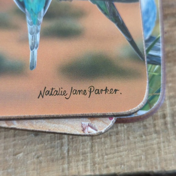 Vtg Ashdene of Australia Coaster Set Crimson Cousin Art by Natalie Jane Parker - Picture 6 of 10